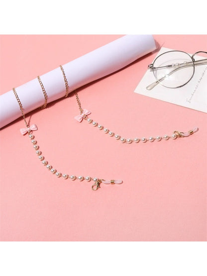 Velra - Bow Accented Beaded Eyeglass Strap