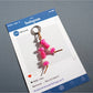Keypus - Elongated Vintage Bead Keychain