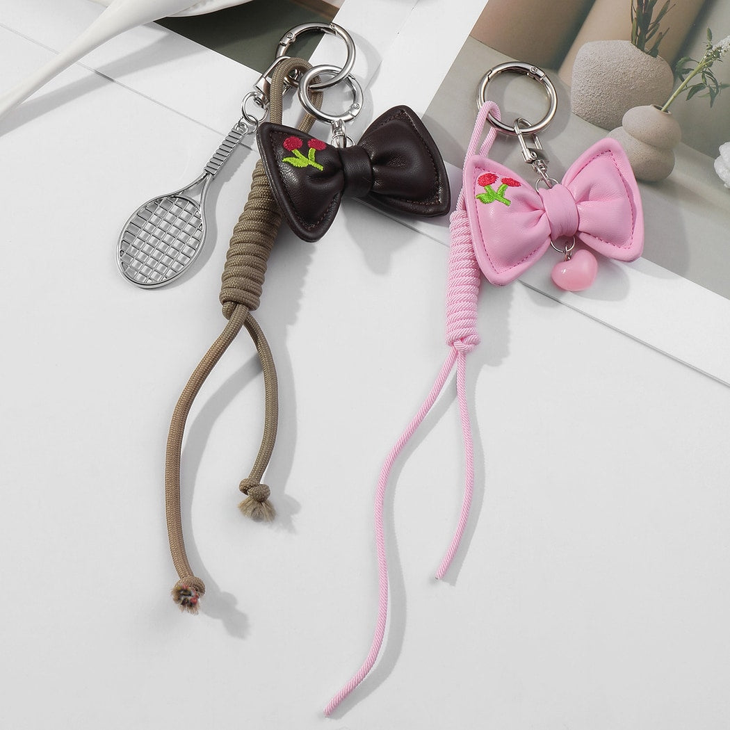 Keypus - Sweet Cherry Accent Bow Keychain