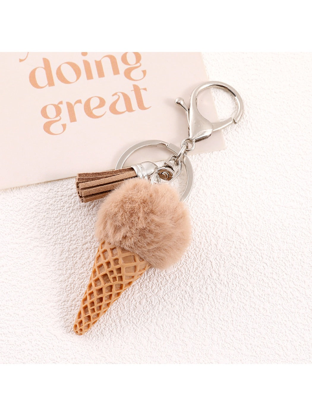 Keypus - Plastic Ice Cream Bag Charm Keychain