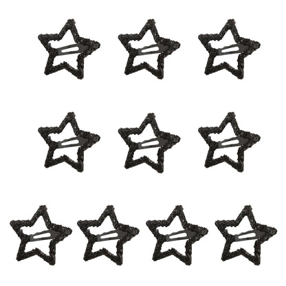 Beau - Sparkly Star Shape Alloy Hair Clip Set