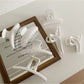 Beau - White Geometric Shaped Hair Claw Clip