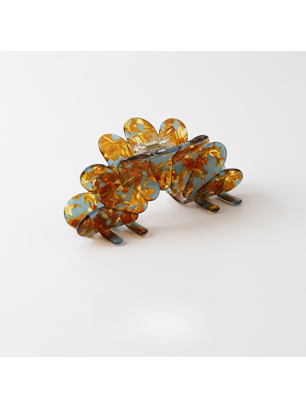 Beau - Flower Shape PVC Painted Finish Claw Clip