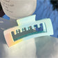 Beau - Gradient Plastic Square Shape Claw Clip