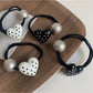 Gifty - Pretty Polka Dot Heart Hair Tie