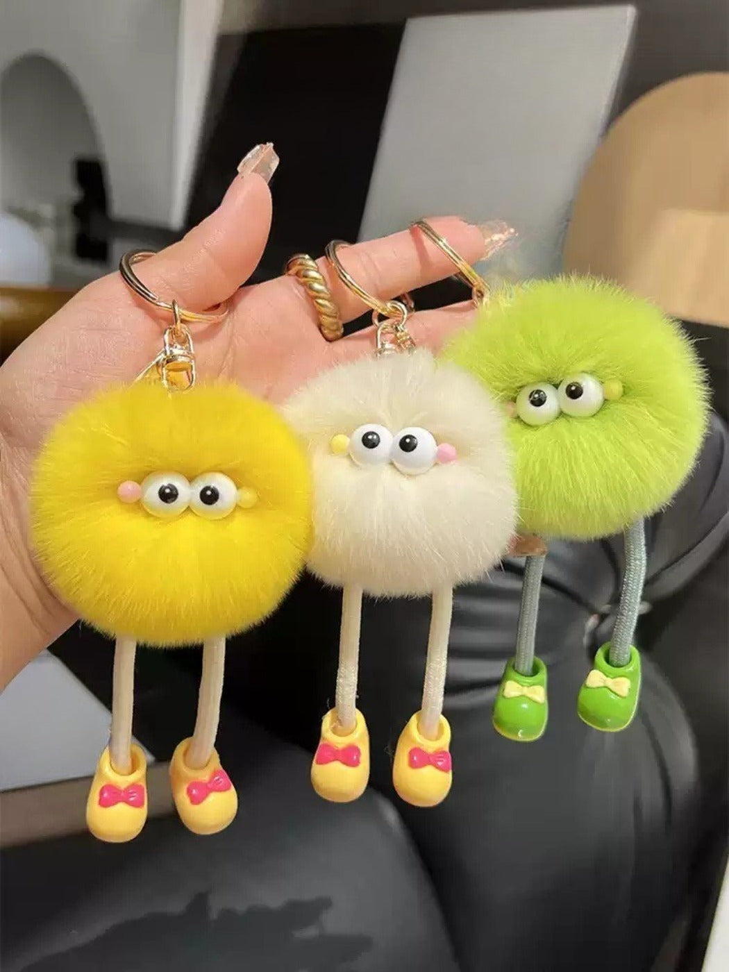 Keypus - Long Legs Little Coal Ball Keychain