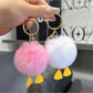 Keypus - Fluffy Duck Keychain For Bags Backpacks