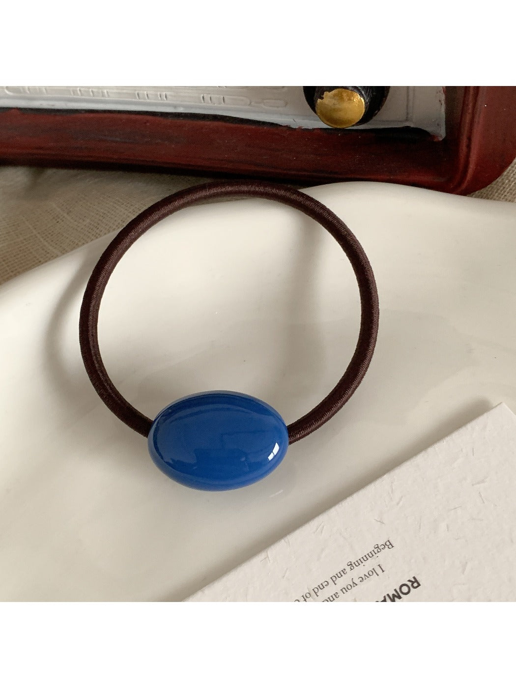 Gifty - Solid Color Oval Hair Tie