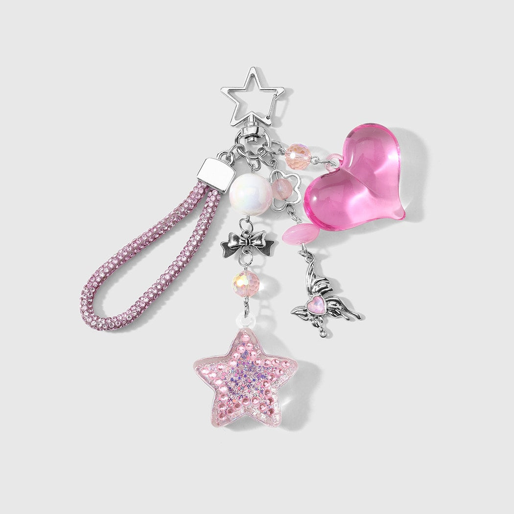 Keypus - Sweet Star and Bow Fashion Keychain