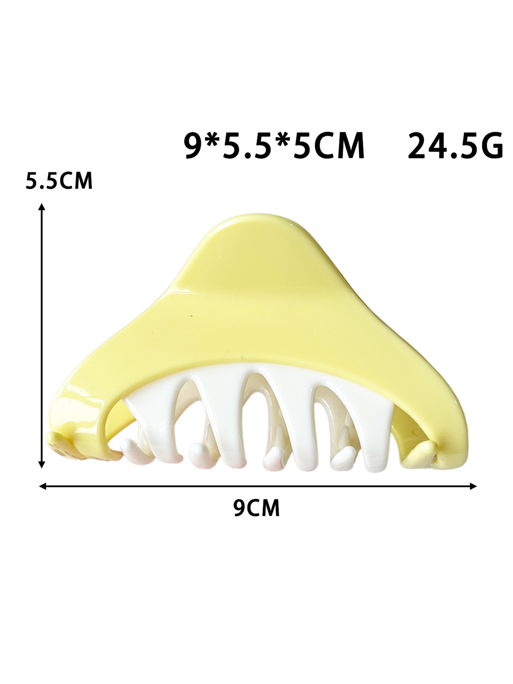 Beau - Modern Colorblock Ring Plastic Claw Clip