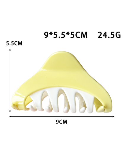 Beau - Modern Colorblock Ring Plastic Claw Clip