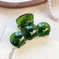 Beau - Round Wave Acetate Plate Claw Hair Clip