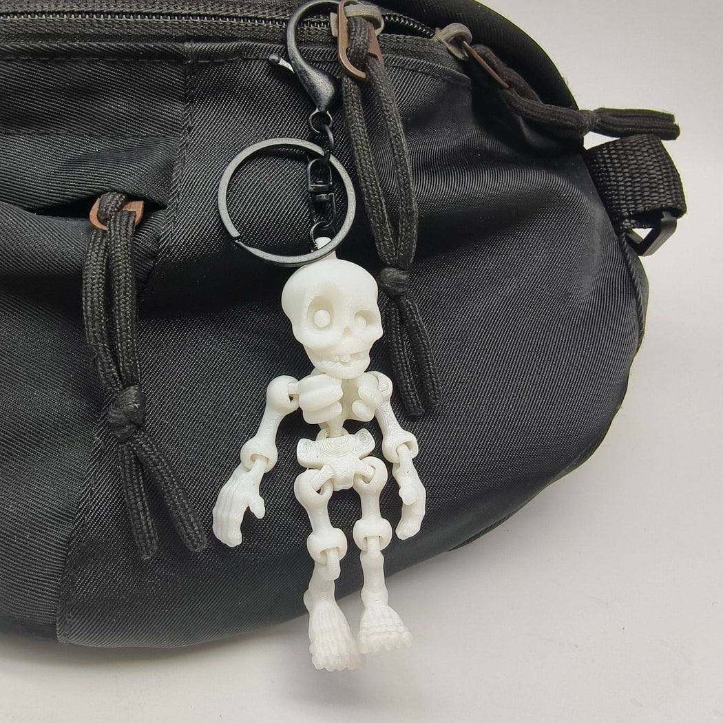 Keypus - Halloween 3D Printed Articulated Skeleton Keychain