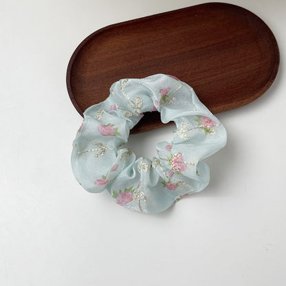 Gifty - Organza Embroidered Scrunchie