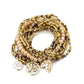 Lovra leaf shape pendant bracelet photographed with soft shadows on white background