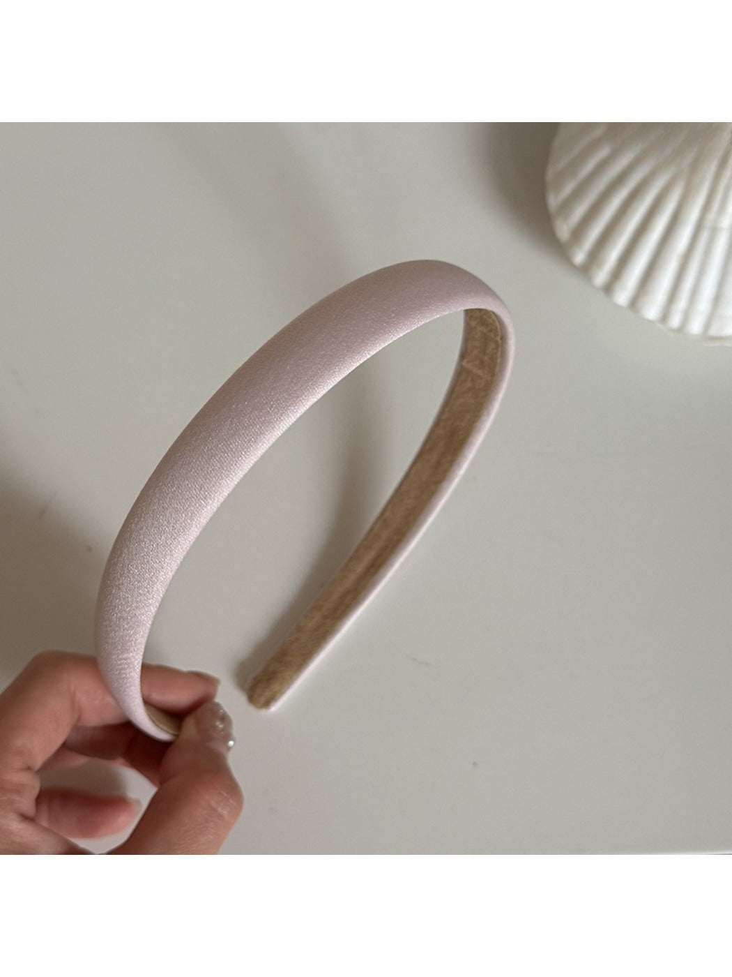 Gifty - Satin Pink Slim Headband