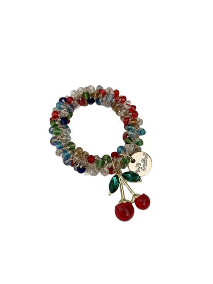 Gifty - Cherry Hair Tie Bracelet Two Way Ponytail Holder
