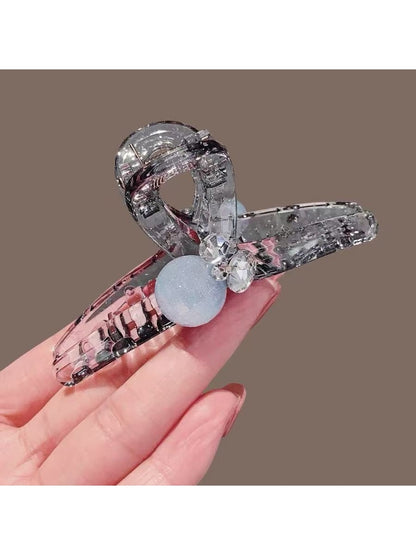 Beau - Geometric Cross PVC Alloy Claw Hair Clip