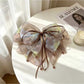 Beau - Mesh Bow Decorative Ponytail Hair Claw Clip