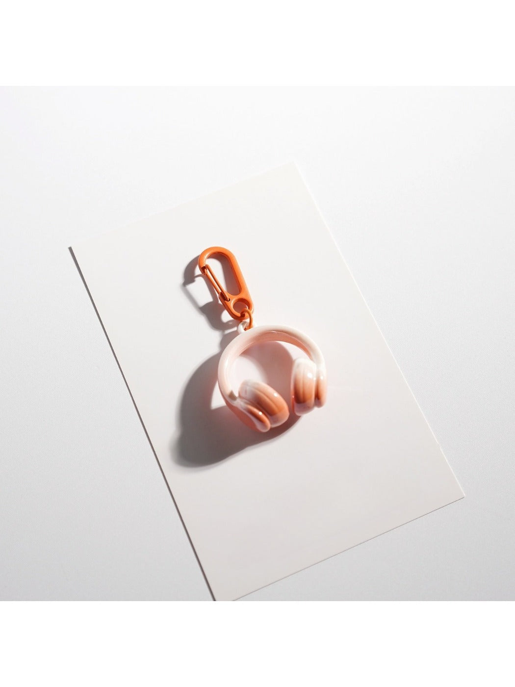 Keypus - Solid Color Headphone Shaped Keychain