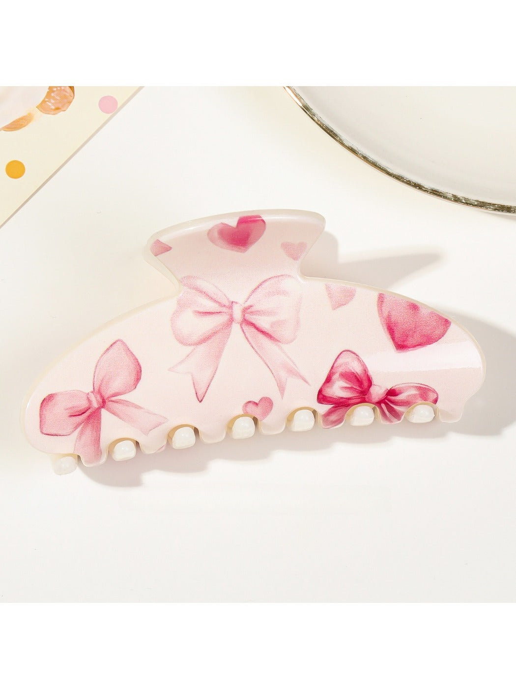 Beau - Valentine'S Adorable Pink Claw Clip