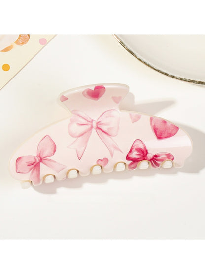 Beau - Valentine'S Adorable Pink Claw Clip