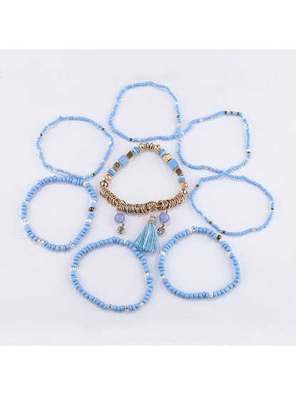 Lovra - Bohemian Layered Tassel Beaded Bracelet