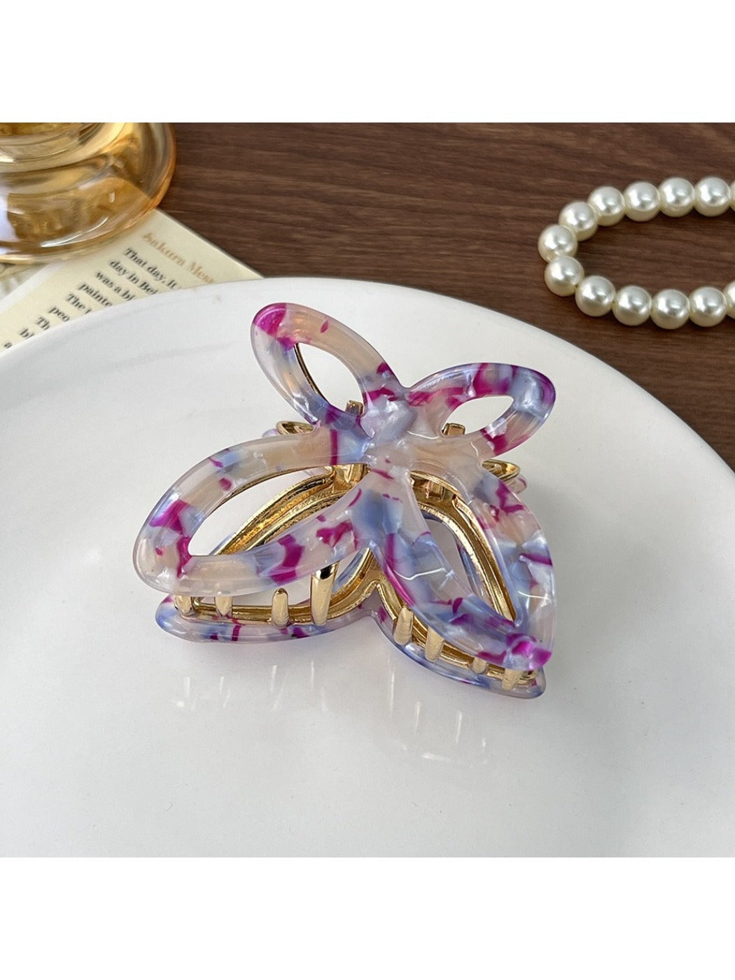 Beau - Sparkling Openwork Butterfly Hair Claw Clip