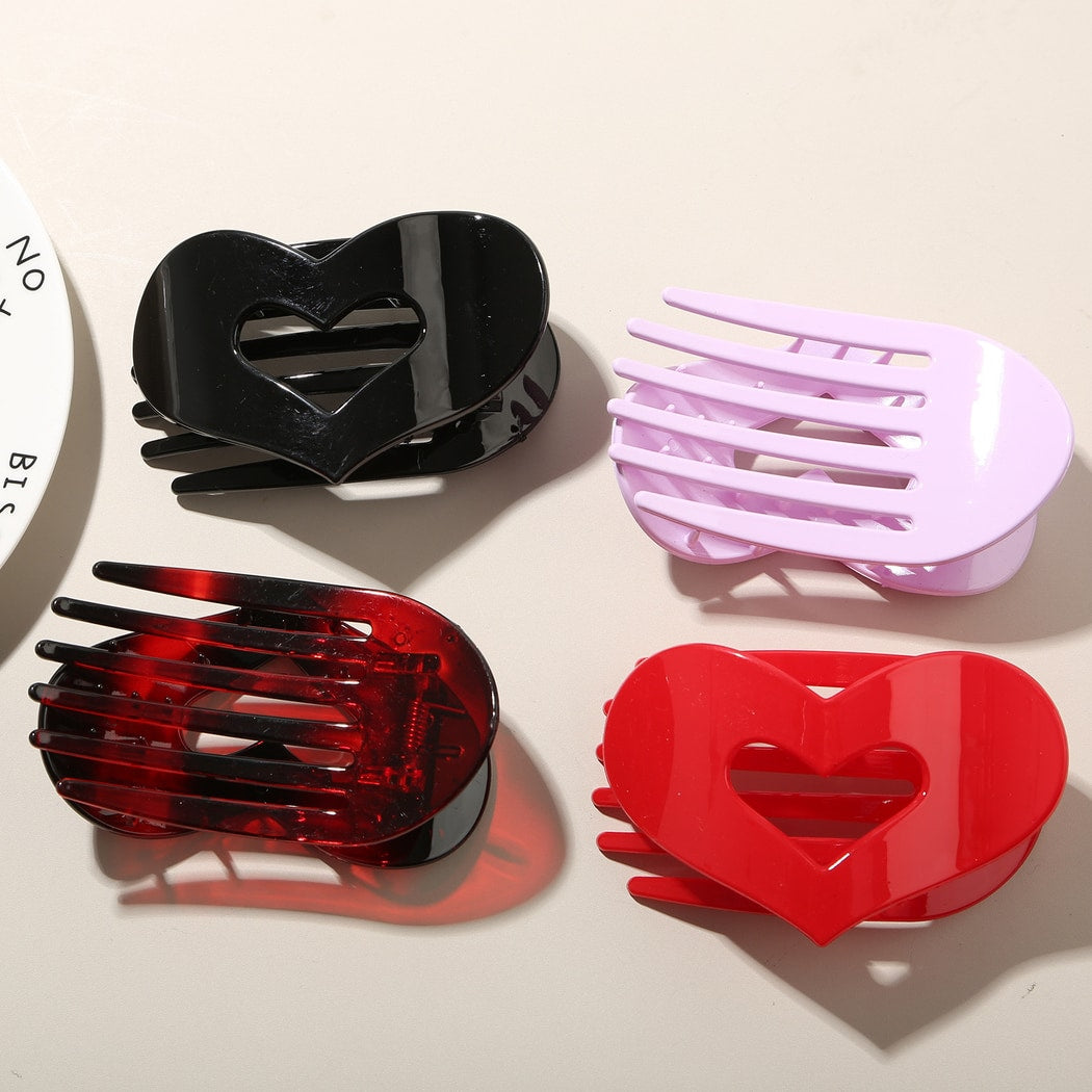 Beau - Heart Cutout Matte Hair Clip