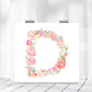 Mirroray - Elegant Floral Letter Print Compact Mirror