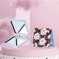 Mirroray - Retro Folding Flower Pattern Makeup Mirror