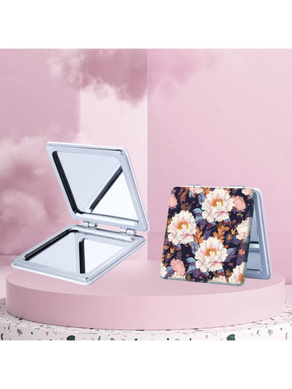 Mirroray - Retro Folding Flower Pattern Makeup Mirror