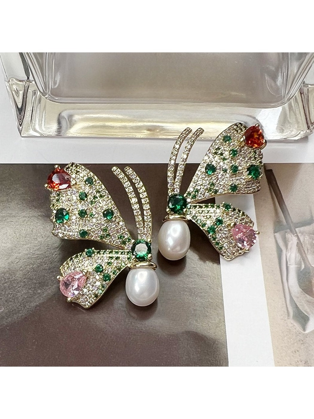 Earedge - Elegant Butterfly Statement Stud Earrings