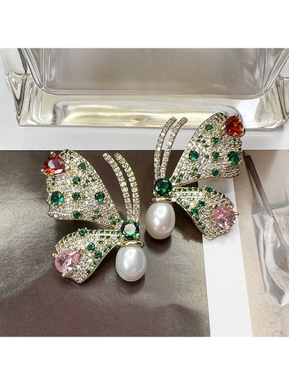 Earedge - Elegant Butterfly Statement Stud Earrings