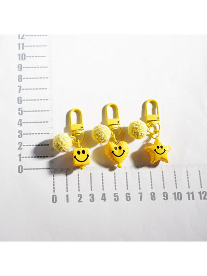 Keypus - Yellow Smiley Face Keychain