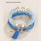 Lovra - Bohemian Layered Beaded Tassel Bracelet