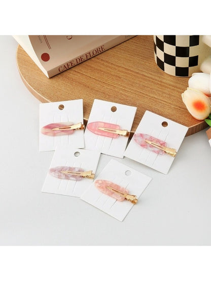 Beau - Elegant Pink Straight Hair Clip