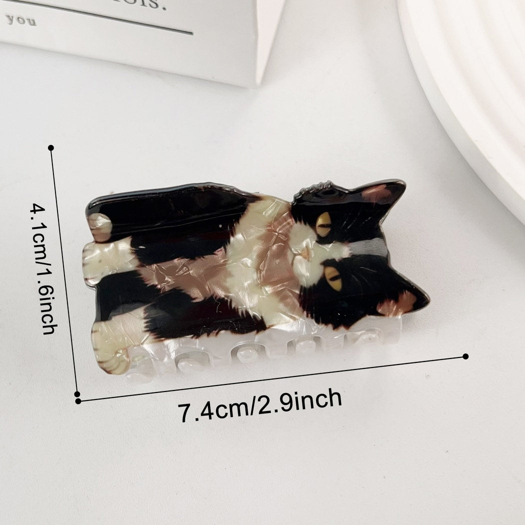 Beau - Cute Cat Shaped Glossy Claw Clip