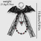 Keypus - Y2K Lace Bow Bat Shape Bag Charm Keychain