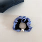 Gifty - Blue Striped Plaid Hair Tie