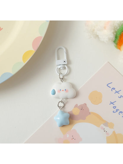 Keypus - Quirky Cloud Colorful Star Keychain