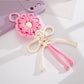 Keypus - Nylon and Alloy Floral Hanging Charm Keychain