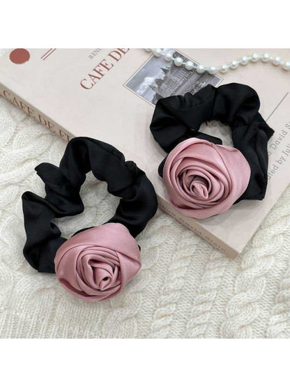 Gifty - Rose Flower Hair Ties Scrunchies Bun Accessories