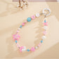 Keypus - Color Block Square Bead Beaded Phone Charm