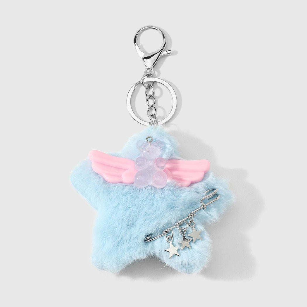 Keypus - Cartoon Plush Wing Star Keychain