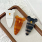 Beau - Oval Bear Shaped Acetate Hair Clip