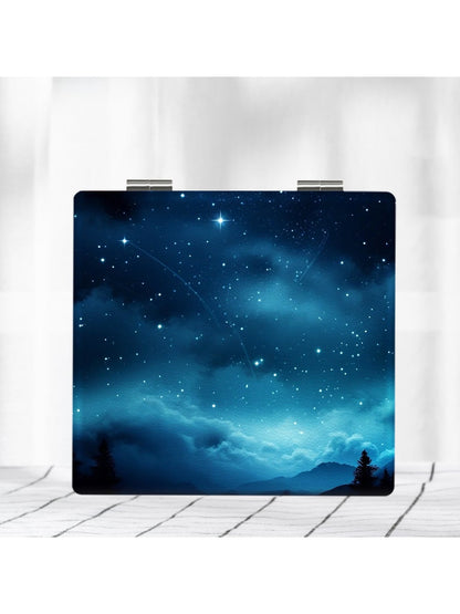 Mirroray - Cartoon Night Sky Portable Vanity Mirror