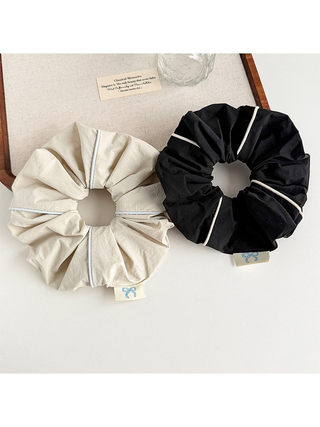 Gifty - High Elasticity Plain Polyester Scrunchie