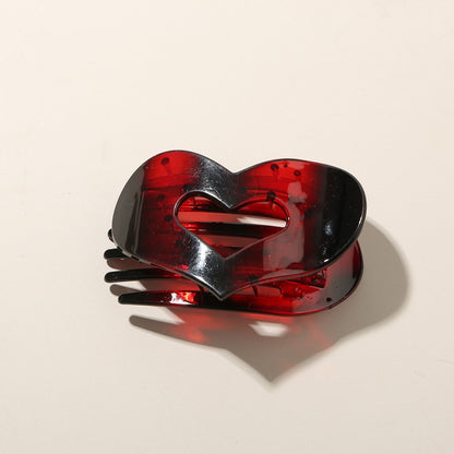 Beau - Heart Cutout Matte Hair Clip