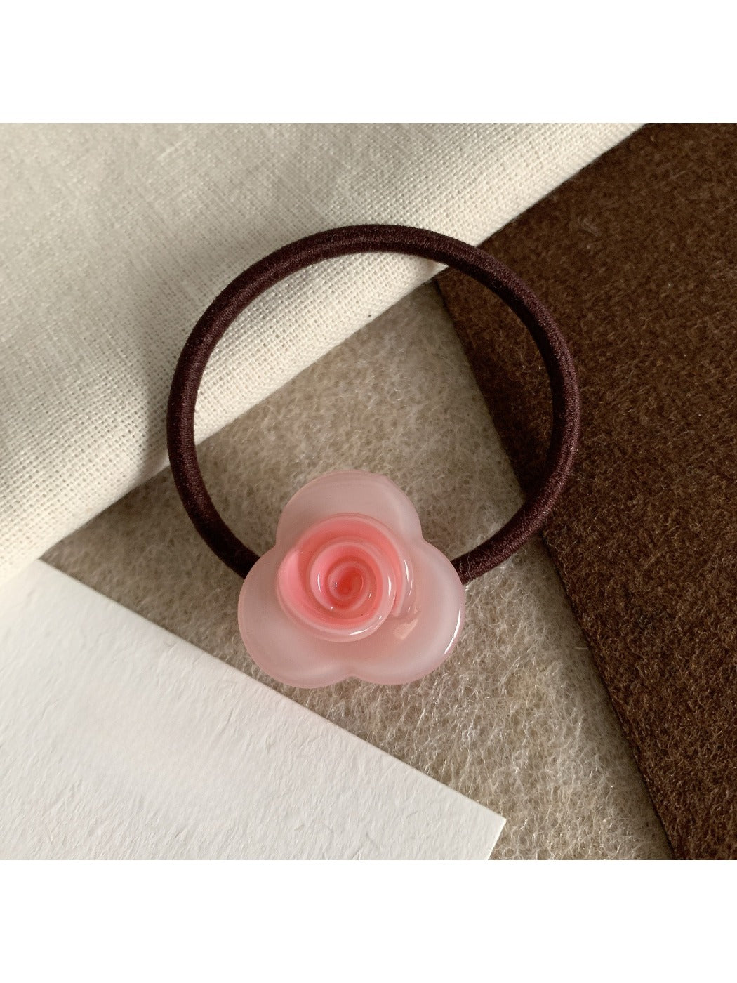 Gifty - Rose Pattern Acetate Hair Tie